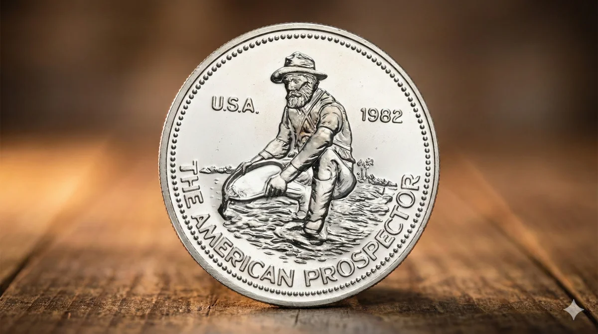 Engelhard American Prospector Silver Round Obverse